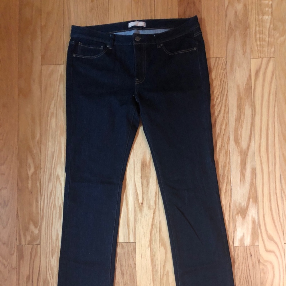 Navy Uniqlo skinny fit straight leg  jeans
